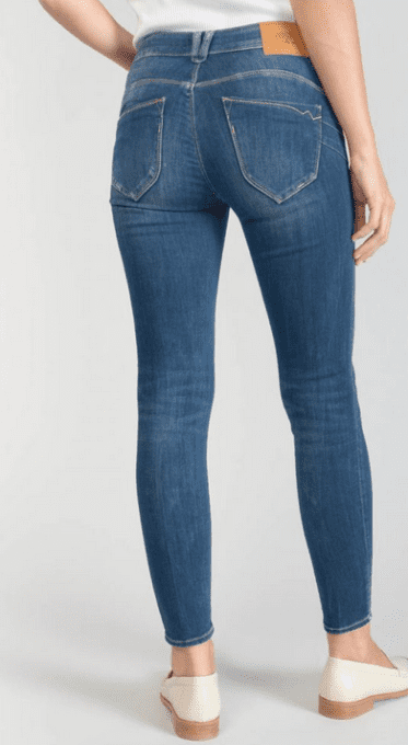 Kirr pulp slim taille haute 7/8ème jeans bleu