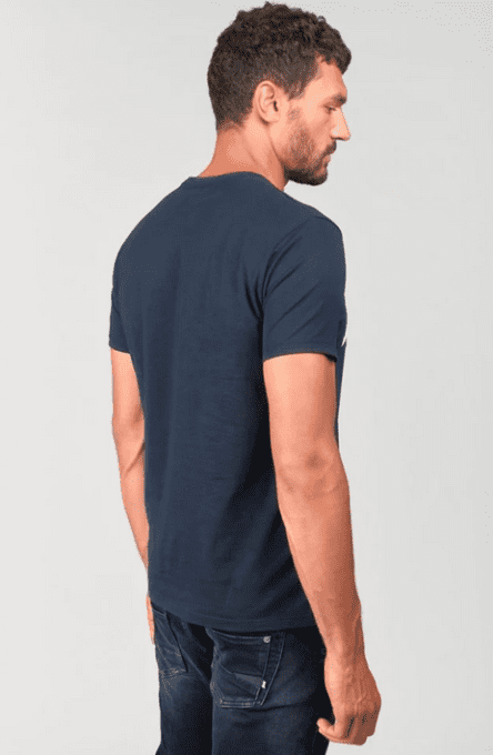 T-shirt Stenley bleu marine imprimé